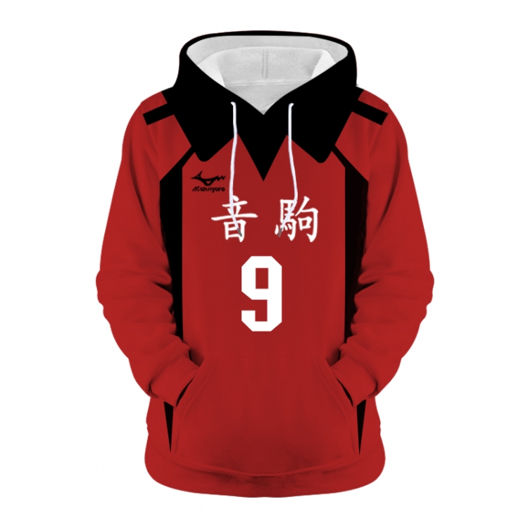Haikyuu!! Anime 3D digital printing casual fashion hooded sweater