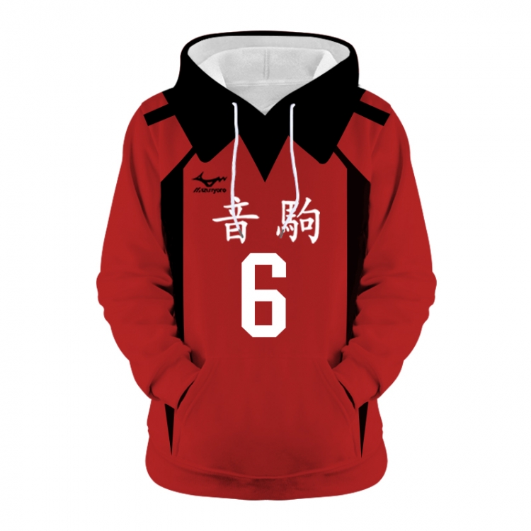 Haikyuu!! Anime 3D digital printing casual fashion hooded sweater