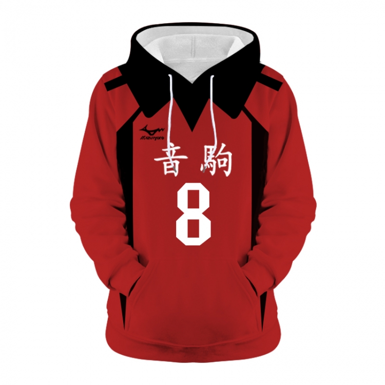 Haikyuu!! Anime 3D digital printing casual fashion hooded sweater