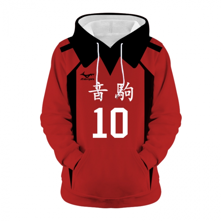 Haikyuu!! Anime 3D digital printing casual fashion hooded sweater