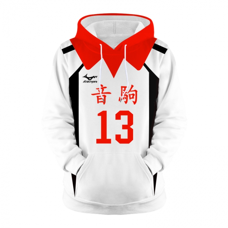 Haikyuu!! Anime 3D digital printing casual fashion hooded sweater