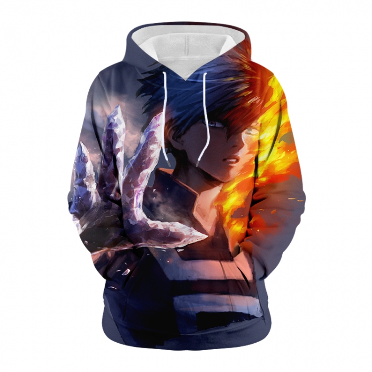 My Hero Academia Anime 3D digital printing casual fashion hooded sweater