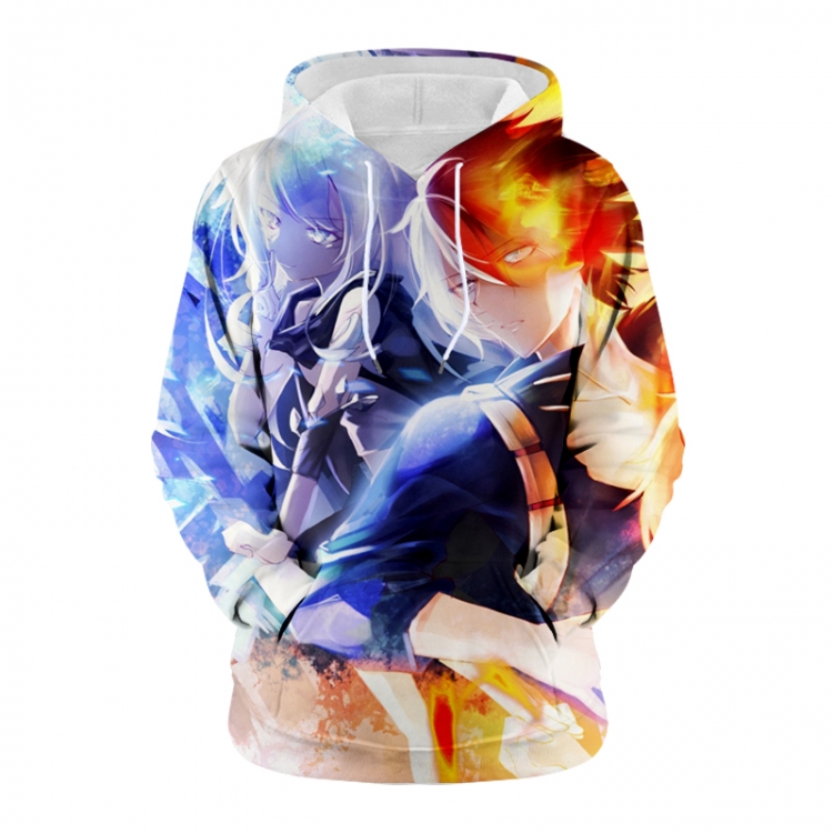 My Hero Academia Anime 3D digital printing casual fashion hooded sweater