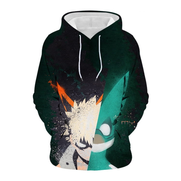 My Hero Academia Anime 3D digital printing casual fashion hooded sweater