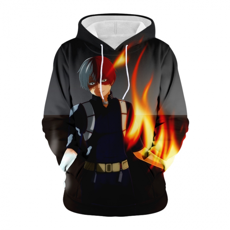 My Hero Academia Anime 3D digital printing casual fashion hooded sweater