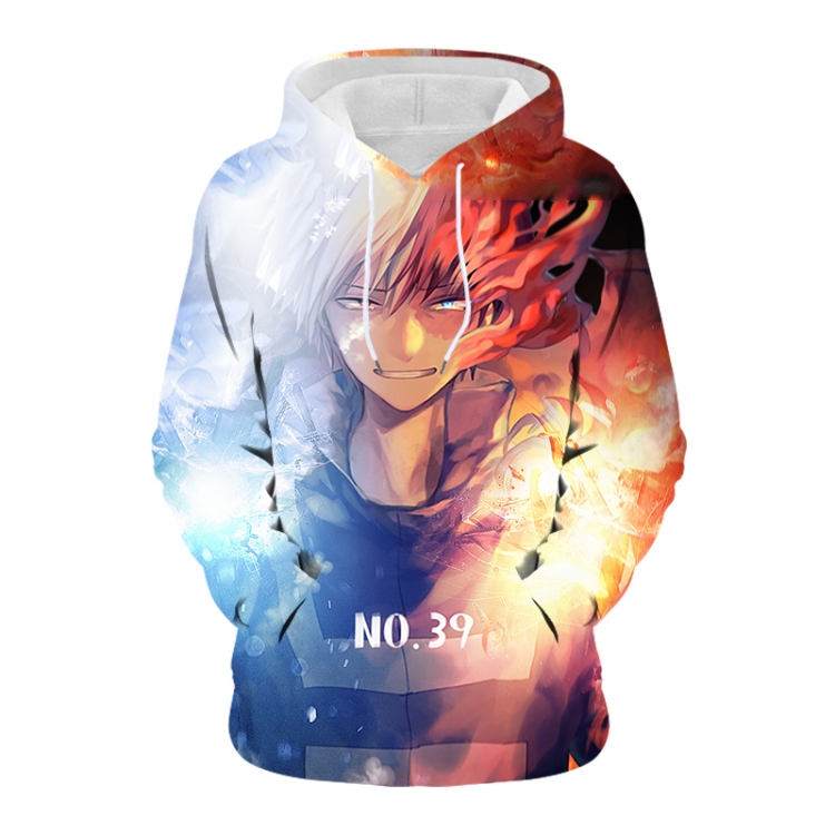 My Hero Academia Anime 3D digital printing casual fashion hooded sweater