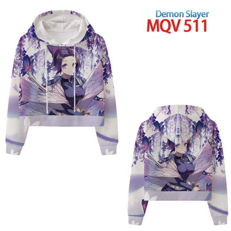 Demon Slayer Kimets Anime printed women's short sweater XS-4XL 8 sizes MQV518