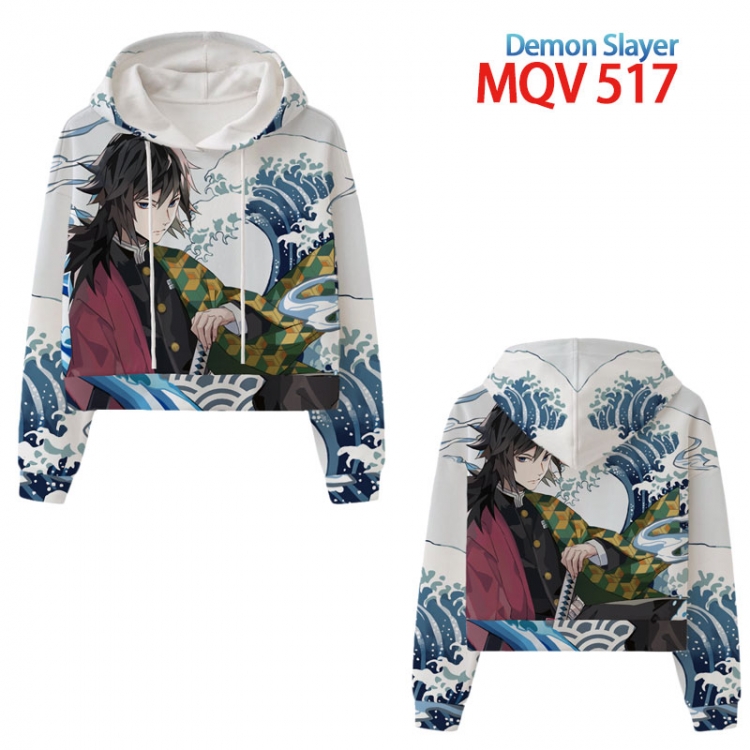 Demon Slayer Kimets Anime printed women's short sweater XS-4XL 8 sizes MQV-532
