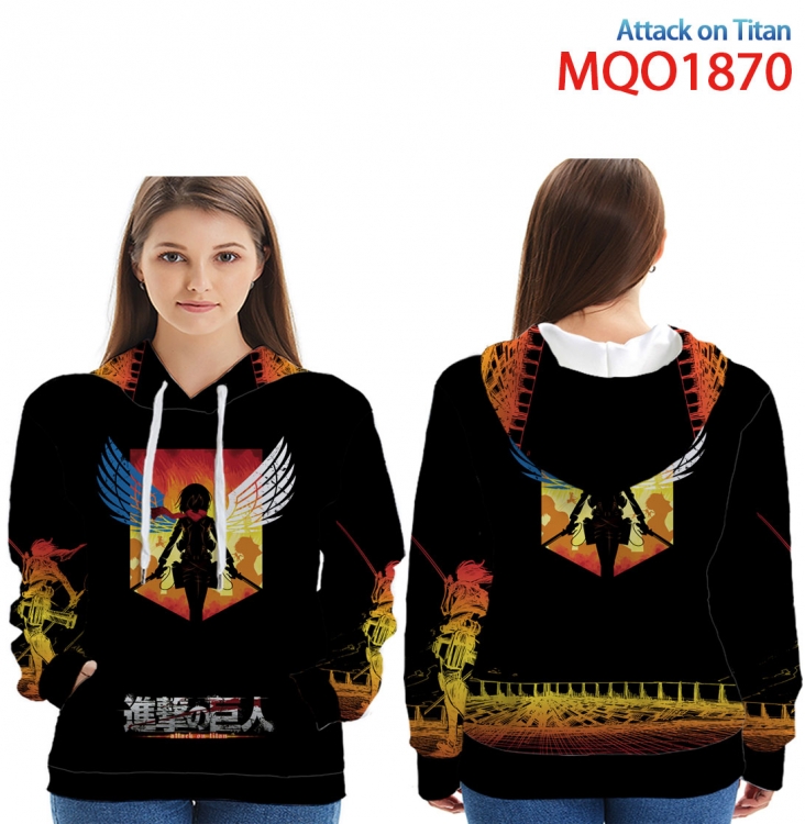 Shingeki no Kyojin Full Color Patch pocket Sweatshirt Hoodie  9 sizes from XXS to 4XL MQO1870
