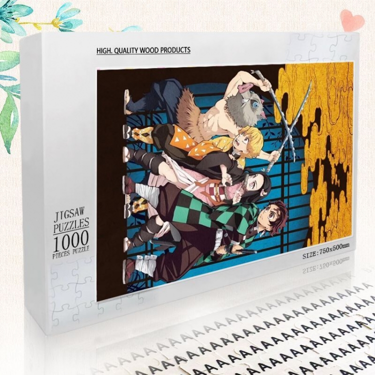  Demon Slayer Kimets Cartoon Adult Decompression Puzzle 1000 Pieces 5615 