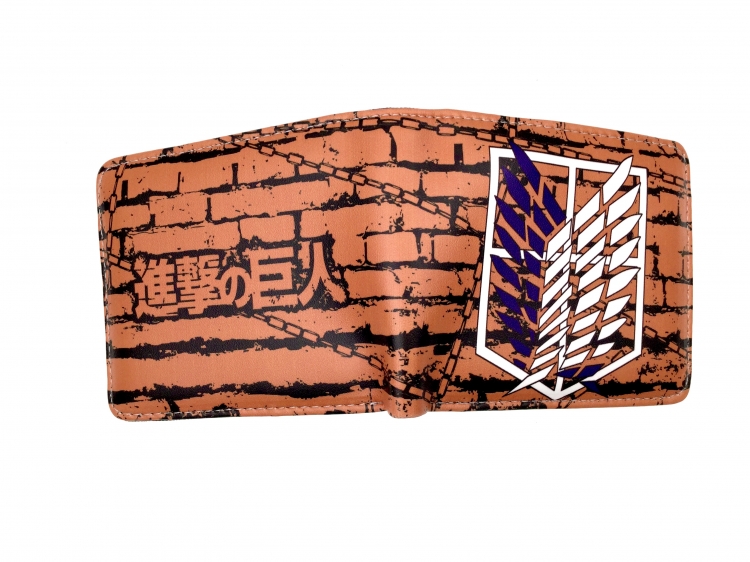 Shingeki no Kyojin Anime two fold  Short wallet 11X9.5CM 60G
