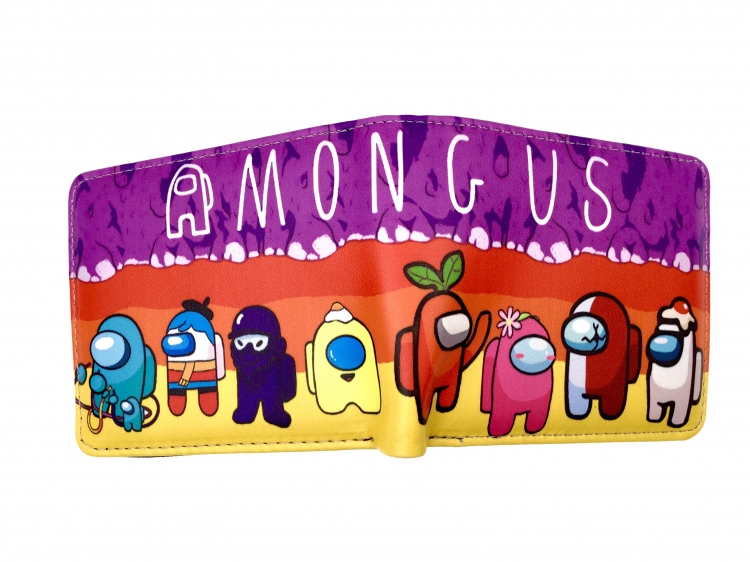  AMONG US two fold  Short wallet 11X9.5CM 60G
