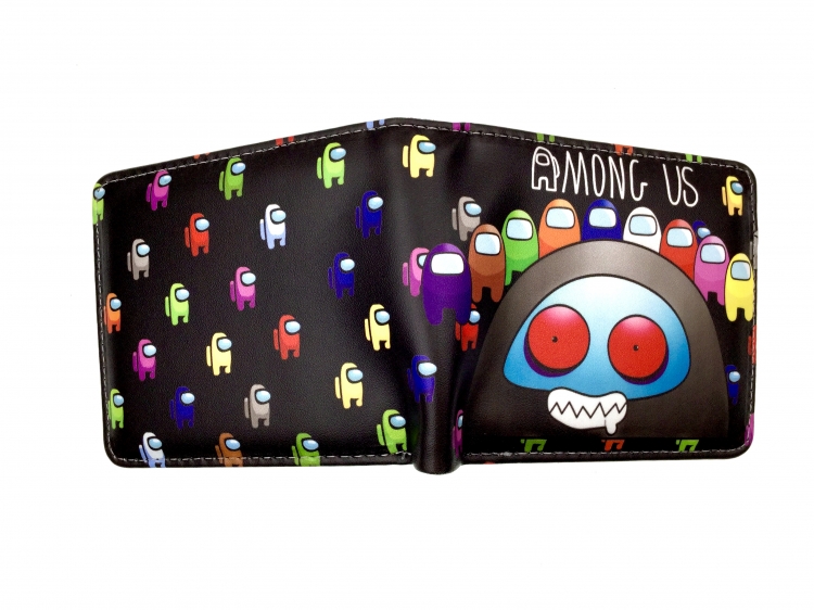  AMONG US two fold  Short wallet 11X9.5CM 60G