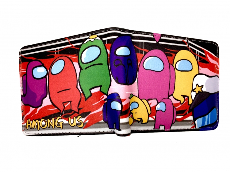  AMONG US two fold  Short wallet 11X9.5CM 60G