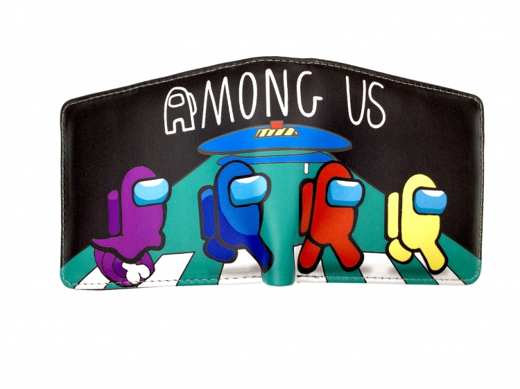  AMONG US two fold  Short wallet 11X9.5CM 60G