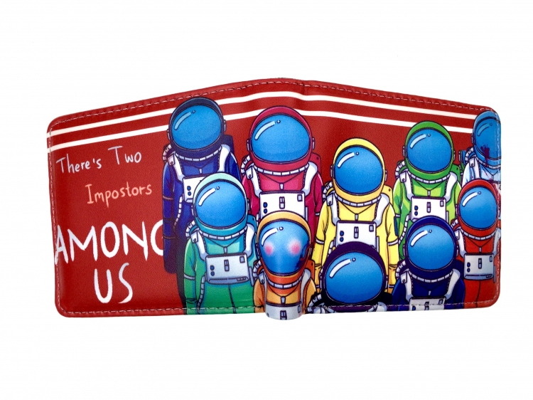  AMONG US two fold  Short wallet 11X9.5CM 60G