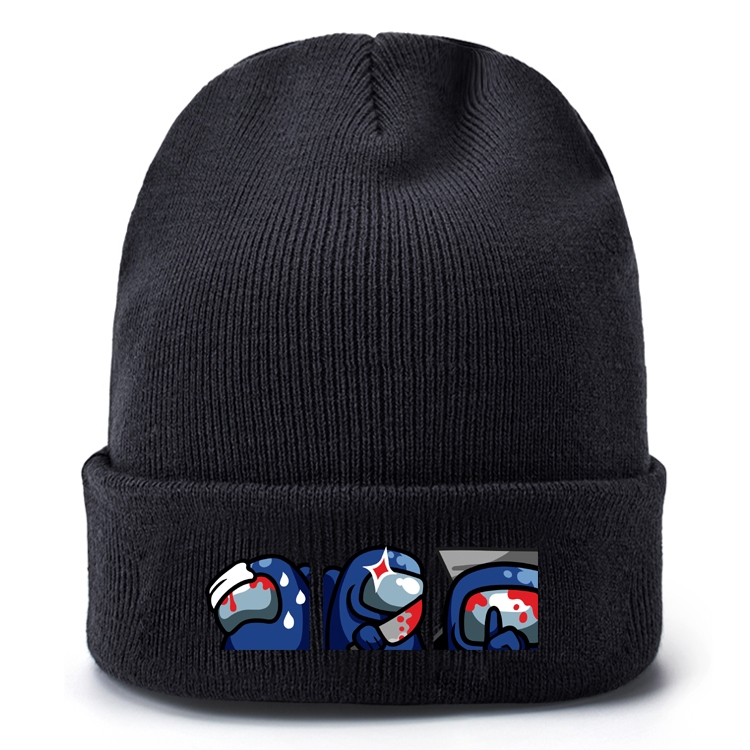 Among Us-19 Black leather color picture print wallet