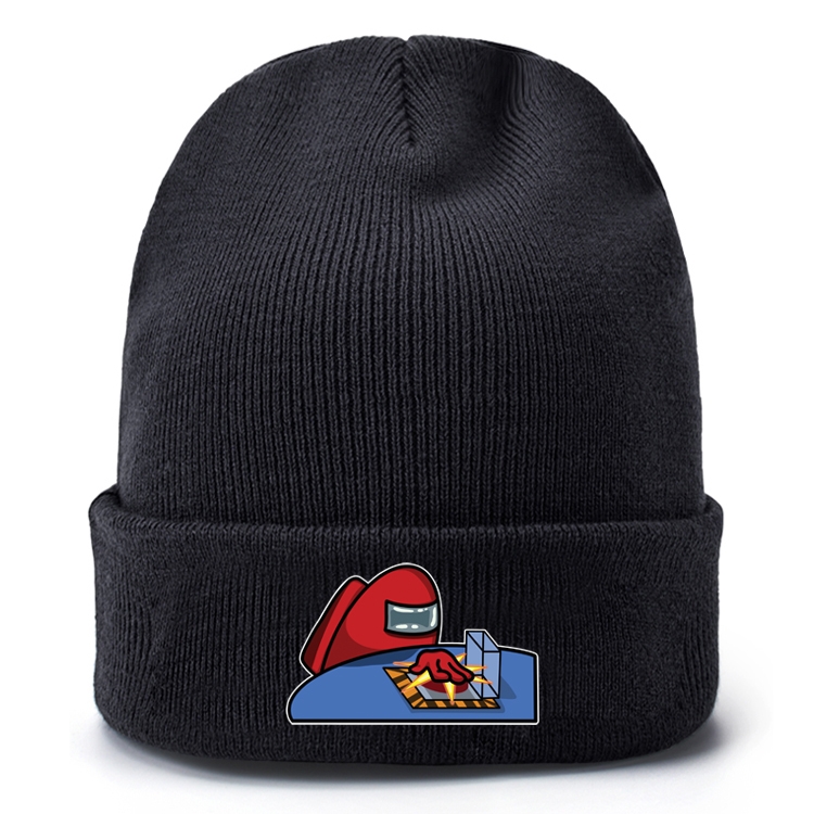 Among Us-13 Black leather color picture print wallet