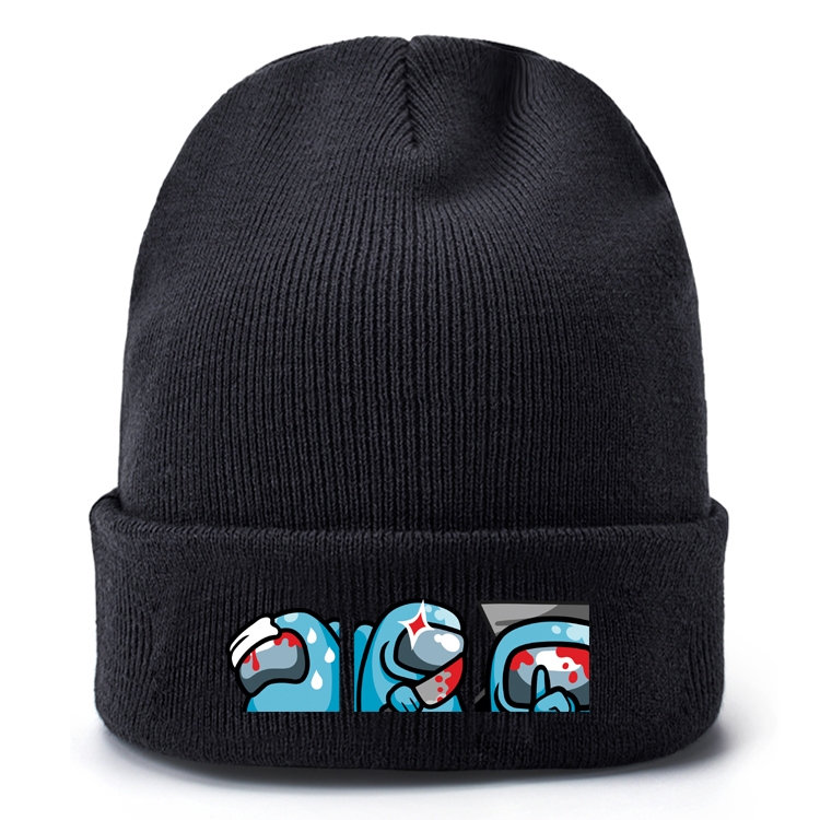 Among Us-23 Black leather color picture print wallet