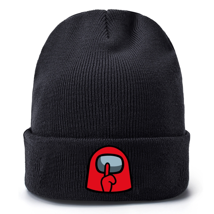 Among Us-16 Black leather color picture print wallet