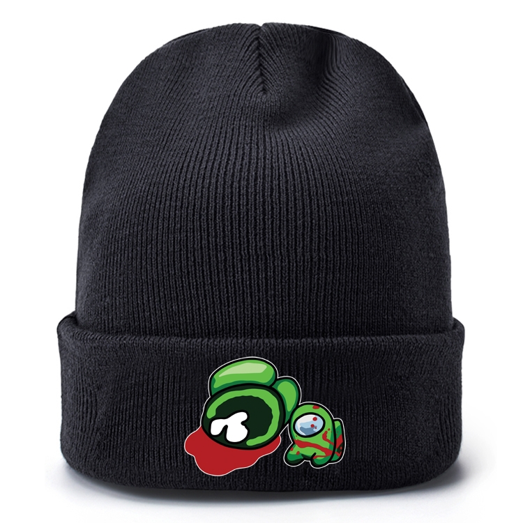 Among Us-11 Black leather color picture print wallet