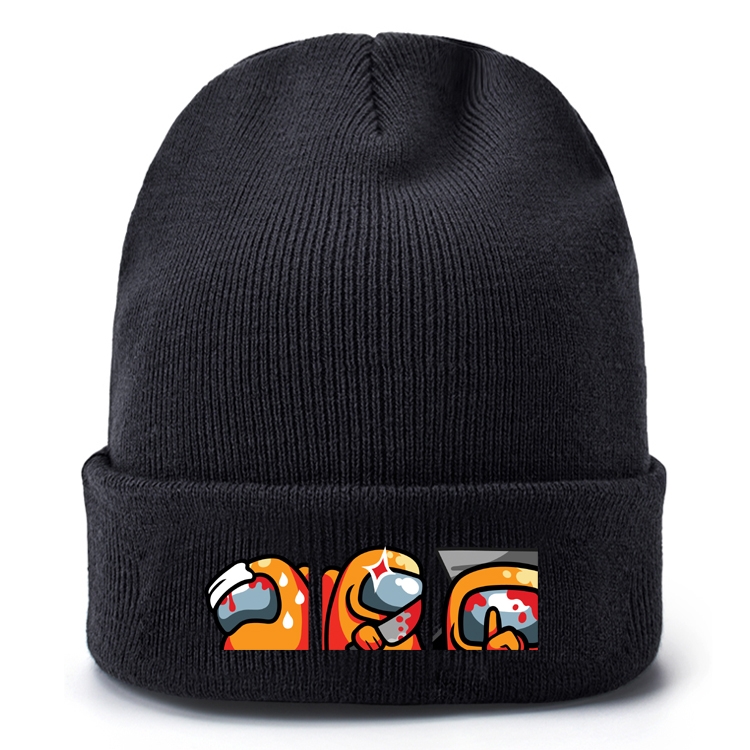 Among Us-18 Black leather color picture print wallet