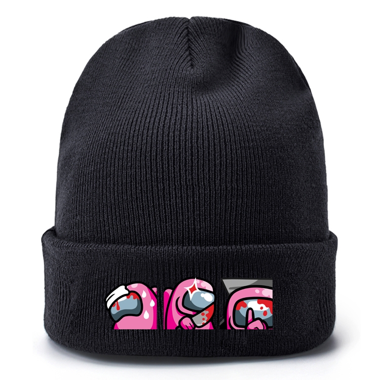 Among Us-20 Black leather color picture print wallet