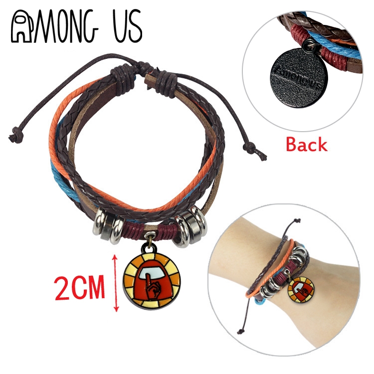 Among us Cartoon zinc alloy bracelet