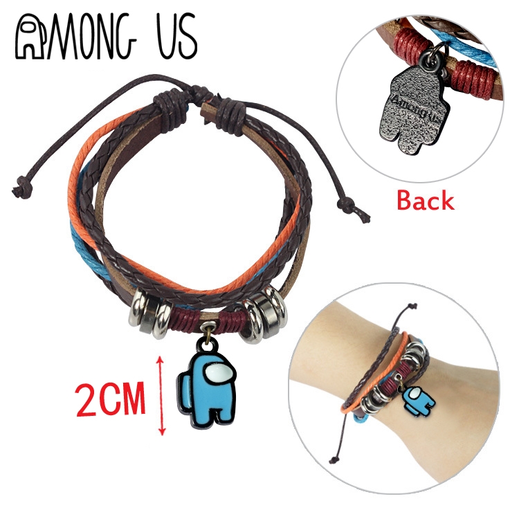 Among us Cartoon zinc alloy bracelet