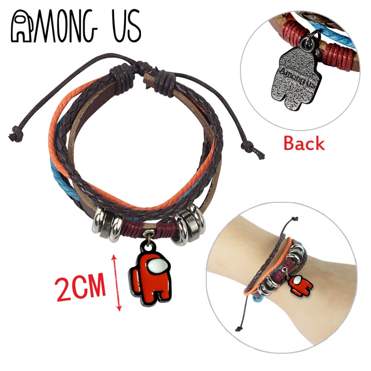 Among us Cartoon zinc alloy bracelet
