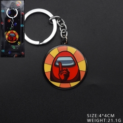 AMONG-US  cartoon keychain sch...
