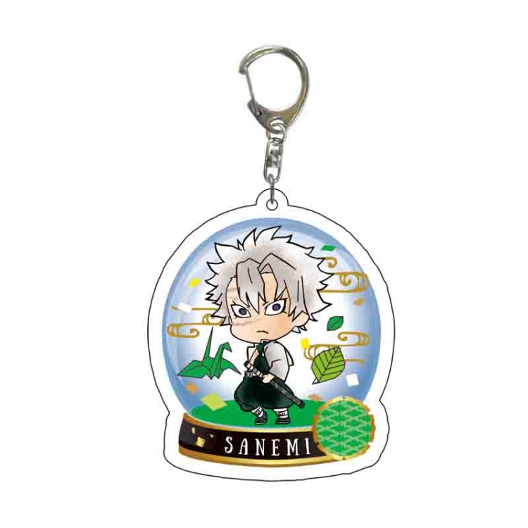 Demon Slayer Kimets Anime acrylic Key Chain  price for 5 pcs 6449