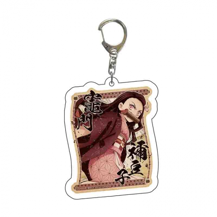 Demon Slayer Kimets Anime acrylic Key Chain  price for 5 pcs 6461