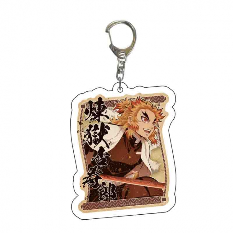 Demon Slayer Kimets Anime acrylic Key Chain  price for 5 pcs 6464