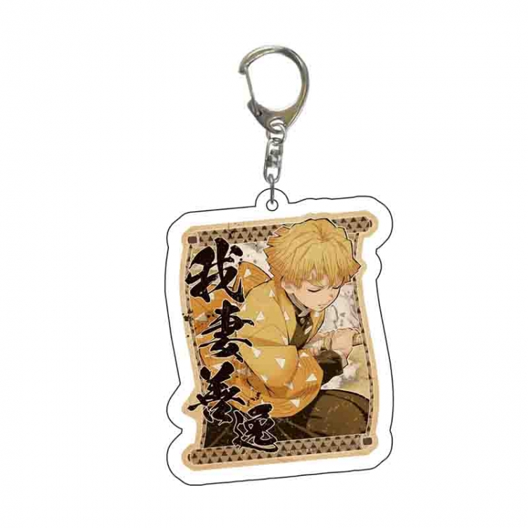 Demon Slayer Kimets Anime acrylic Key Chain  price for 5 pcs 6462