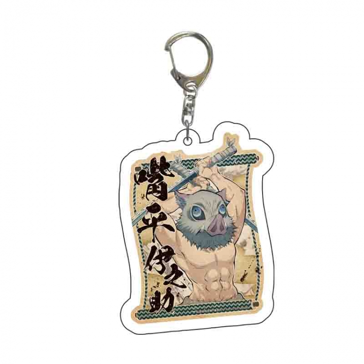 Demon Slayer Kimets Anime acrylic Key Chain  price for 5 pcs 6463