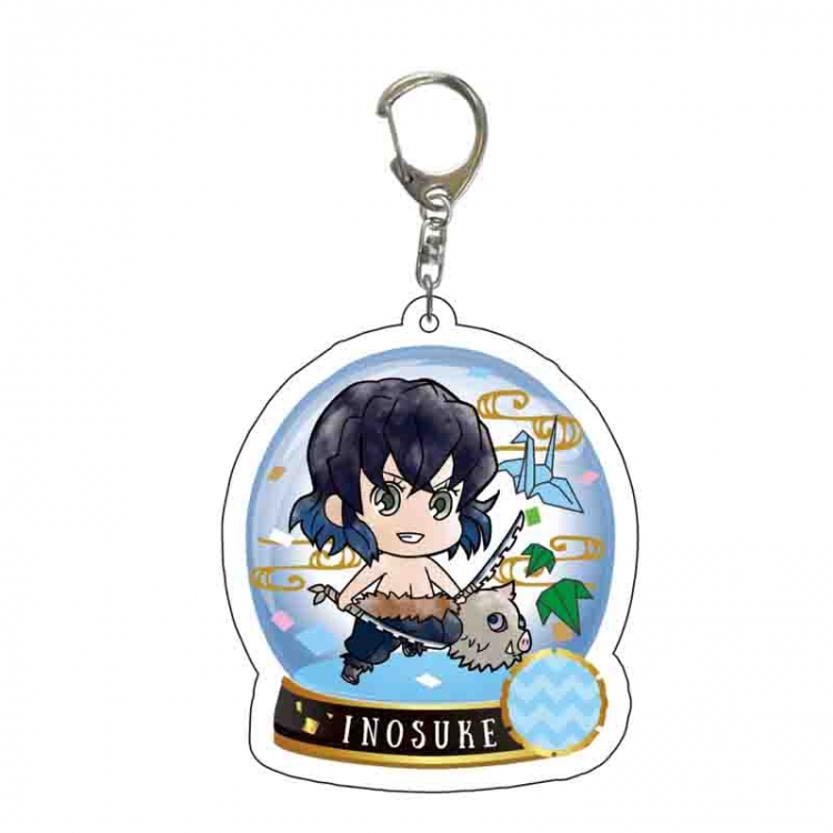 Demon Slayer Kimets Anime acrylic Key Chain  price for 5 pcs 6437