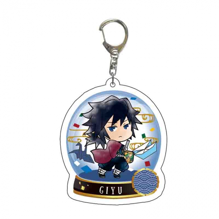 Demon Slayer Kimets Anime acrylic Key Chain  price for 5 pcs 6446