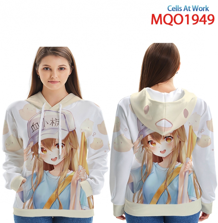 Working cell Full Color Patch pocket Sweatshirt Hoodie EUR SIZE 9 sizes from XXS to XXXXL MQO1949