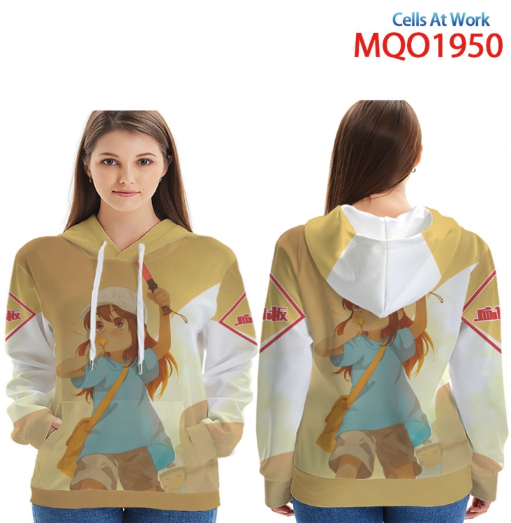 Working cell Full Color Patch pocket Sweatshirt Hoodie EUR SIZE 9 sizes from XXS to XXXXL MQO1950