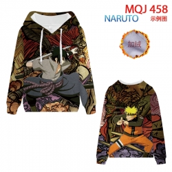 Naruto hooded plus fleece swea...