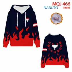 Naruto hooded plus fleece swea...