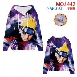 Naruto hooded plus fleece swea...