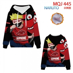 Naruto hooded plus fleece swea...