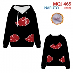 Naruto hooded plus fleece swea...