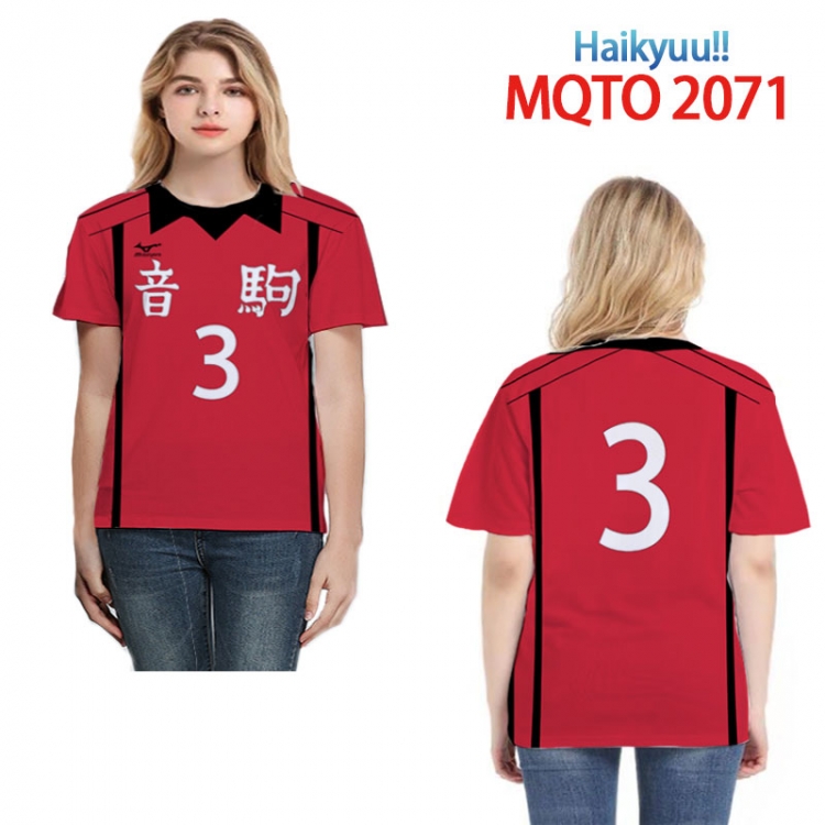 Haikyuu!! Full color printed short-sleeved T-shirt  2XS-4XL MQTO 2071