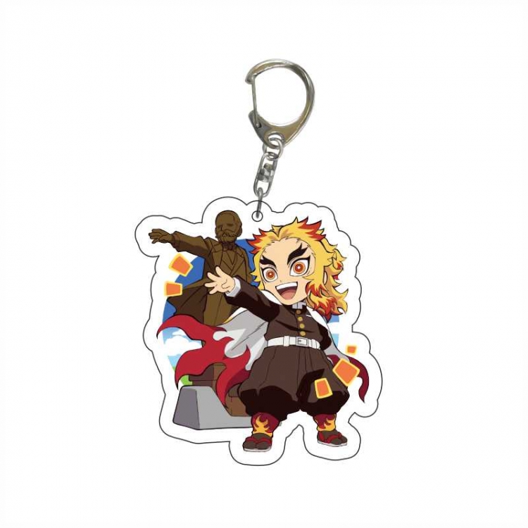  Demon Slayer Kimets Anime acrylic Key Chain  price for 5 pcs 