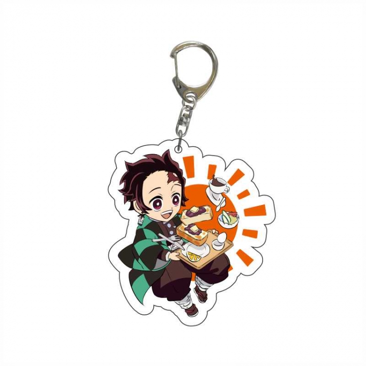 Demon Slayer Kimets Anime acrylic Key Chain  price for 5 pcs  6364