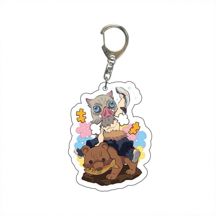 Demon Slayer Kimets Anime acrylic Key Chain  price for 5 pcs  6367