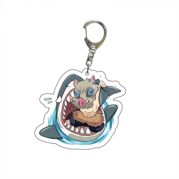 Demon Slayer Kimets Anime acrylic Key Chain  price for 5 pcs  6362